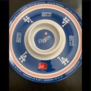 LA Dodgers Commemorative Chip and Dip Platter